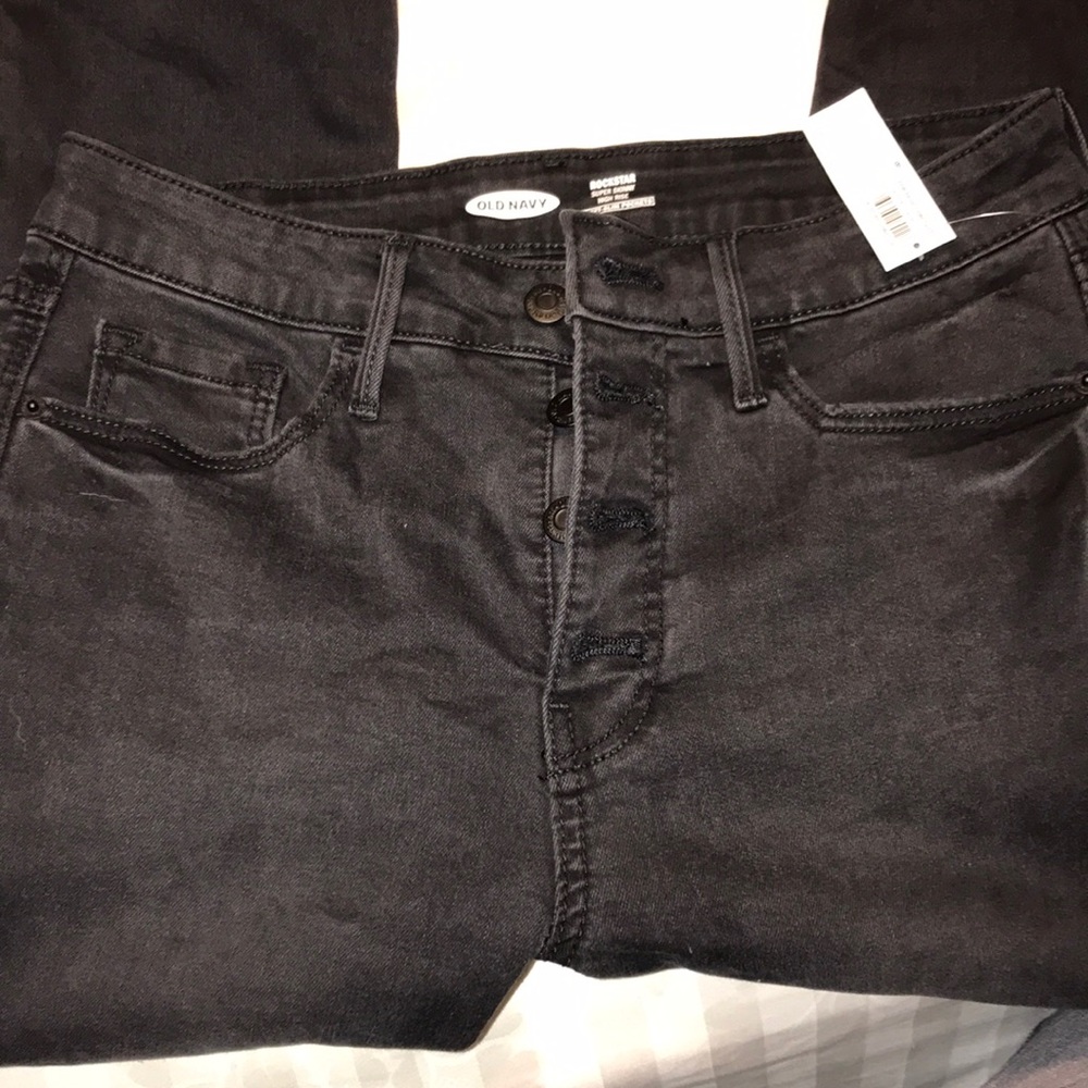 NEW! High waisted Raw edge jeans